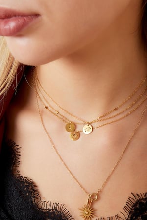 Ketting sterrenbeeld Ram Goud kleur Stainless Steel h5 Afbeelding4